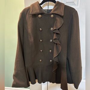 Army Green Peplum Army Jacket